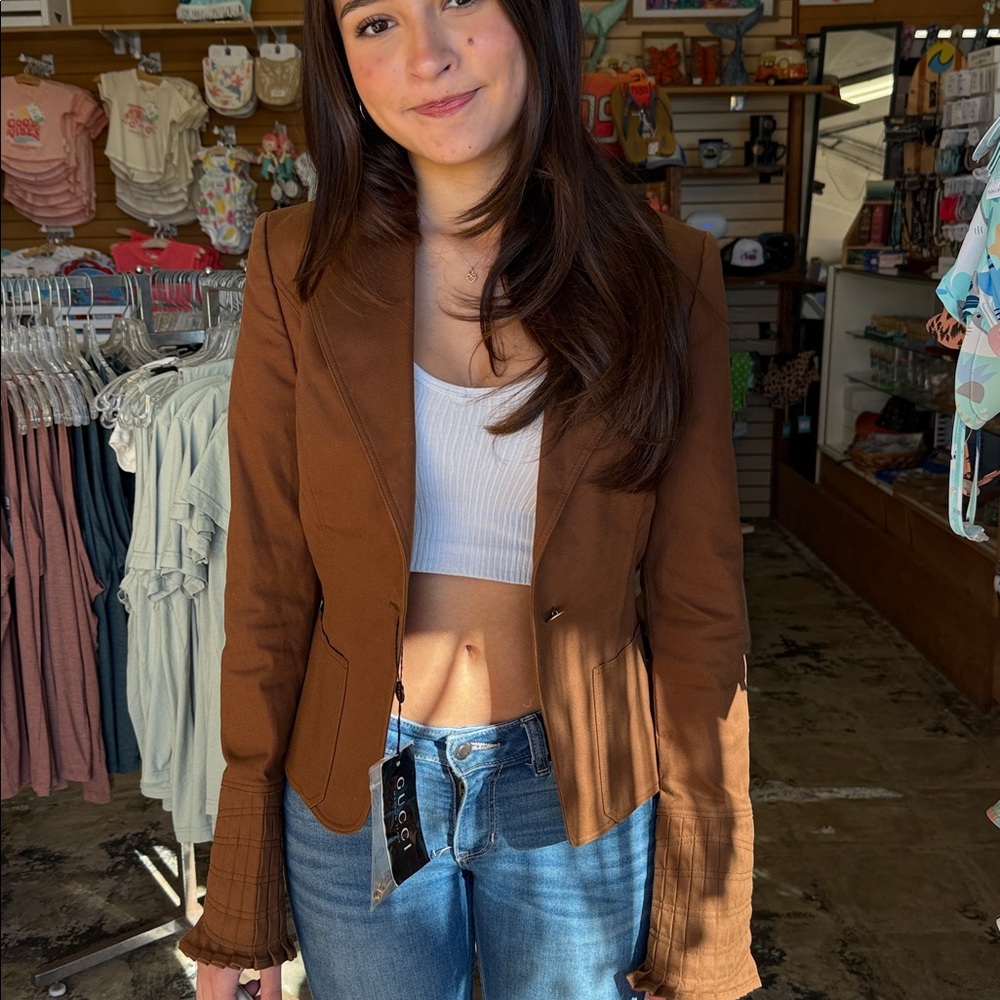 Gucci Women's Chocolate Brown Blazer